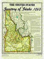 Image result for Map of Idaho 1890