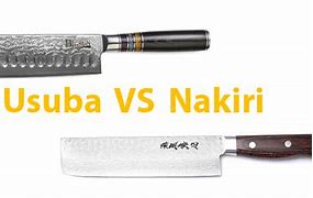 Image result for Usuba Knife vs Nakiri