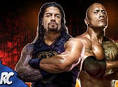 Image result for Roman Reigns The Rock Fight