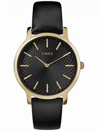 Image result for Black Leather Strap Watches Women