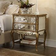 Image result for Mirrored Night Tables