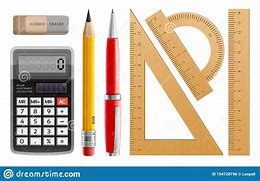 Image result for Pencil Papper Rubber Ruler