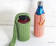 Image result for Crochet Water Bottle Holder Lemon