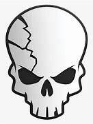 Image result for Cracked Skull Sketch