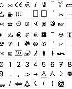 Image result for Symbol Font Character Set