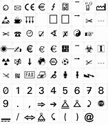 Image result for 1 Symbol Text