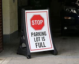 Image result for Parking Lot Full Sign