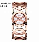 Image result for Rose Gold Watch with Wide Bracelet