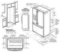 Image result for cabinet depth refrigerators install
