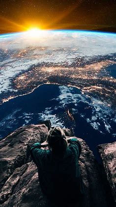 Sitting Above the Earth iPhone Wallpaper - iPhone Wallpapers