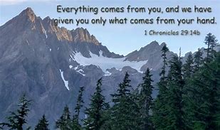 Image result for Everything Comes From God