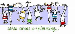 Image result for 7 Swans a Swimming Funny