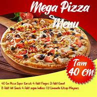 Image result for Restaurant Menu Mega Pizza