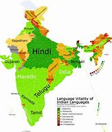 Image result for India Map Tamil-language