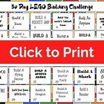 Image result for Month LEGO Challenge