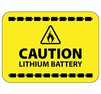 Image result for Lithium Battery Label Clip Art