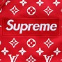 Image result for LV Supreme Hoodie Red
