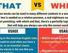 Image result for Difference Between Which and That