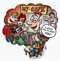 Image result for Internet Cafe Cartoon