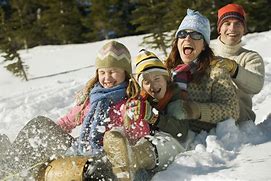 Image result for Family Playing in the Snow