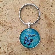 Image result for Leather Butterfly Keychain