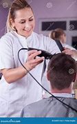 Image result for Barber Lady Holding Clippers