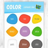 Image result for Color Hunt Worksheet