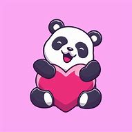 Image result for Cute Cartoon Panda Love