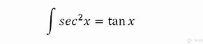 Image result for Integral of SEC Squared X