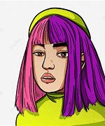 Image result for Purple Hair Cartoon Character