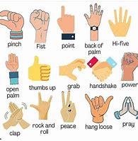 Image result for Hand Finger Gestures Meanings