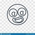Image result for Crazy Emoji Black and White Vector
