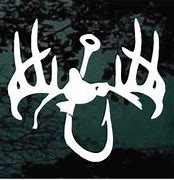 Image result for Deer Head and Hook Decal