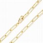 Image result for Paperclip 14K Gold Chain Necklace