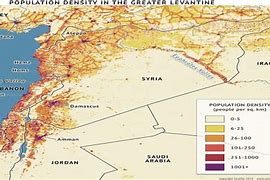 Image result for Levant Population Density Map
