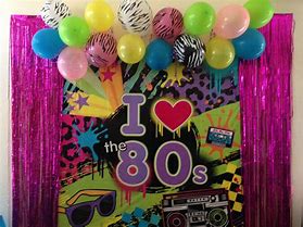 Image result for Back to the 80s Party