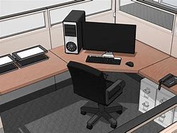 Image result for Office Cubicle Set Up