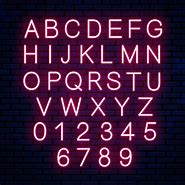 Image result for Neon Alphabet