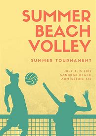 Image result for Volleyball Poster Design