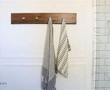 Image result for Wood Bathroom Towel Hooks