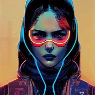 Image result for Cyberpunk Woman Art