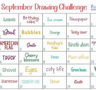 Image result for September 30-Day Drawing Challenge