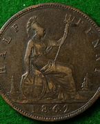 Image result for 1862 Half Penny