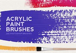 Image result for Acrylic Paint Brush Photoshop