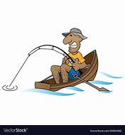 Image result for Man in Boat Fishing Clip Art
