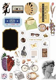 Image result for Free Printable Vintage Stickers