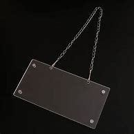 Image result for Hanging Acrylic Sign Holder
