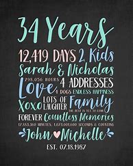 Image result for 34th Anniversary Gift