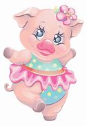 Image result for Cute Cartoon Girl Pigs