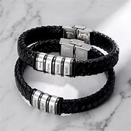 Image result for Engraved Leather Bracelets for Men